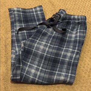 Lucky Brand Men's Plaid pj pants in Blue and Gray
